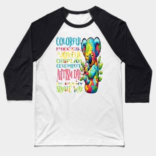 Colorful Puzzle Koala Hug: Mind Body Balance Baseball T-Shirt